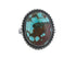 Sterling Silver Turquoise 7 US Oval Shape Ring , (SR-2)